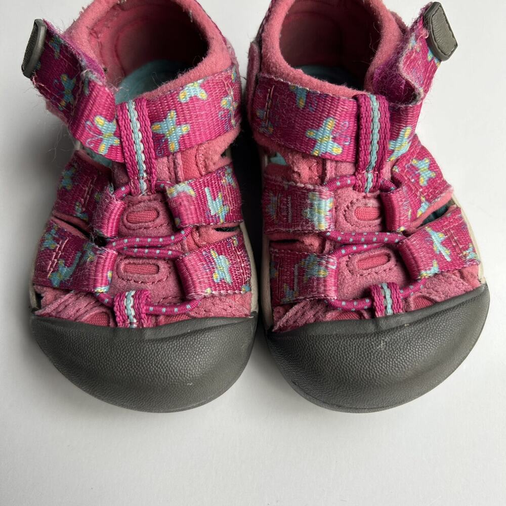 Keen Seacamp Pink Butterfly Water Shoes - Picture 2 of 7